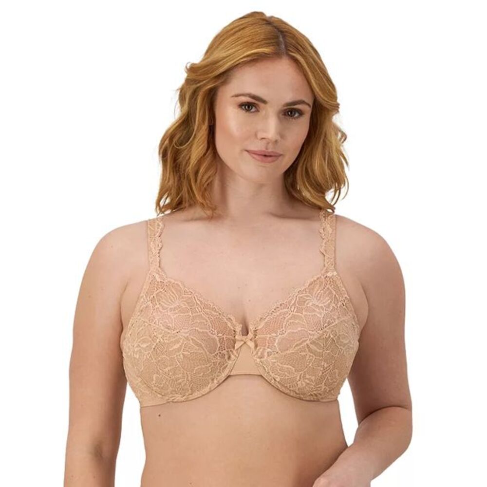 Bali Lace Desire Full-Figure Underwire Bra DF6543 Champagne Color Size 44DDD NWT